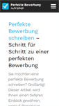 Mobile Screenshot of perfekte-bewerbung-schreiben.com