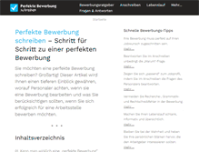 Tablet Screenshot of perfekte-bewerbung-schreiben.com